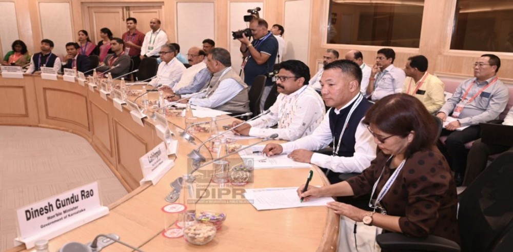 Nagaland Health Minister P Paiwang Konyak at the 16th Conference of the Central Council of Health & Family Welfare held in New Delhi on June 29. (DIPR Photo)